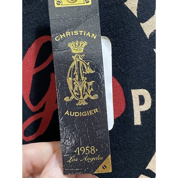 Christian Audigier LA Garage Parts Black Cotton T Shirt Size Sm Overdrive New - Picture 9 of 13